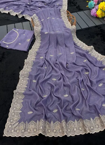 Kt 2017 Silk With Emberodery Work Saree Best Wholesale Shop In Surat